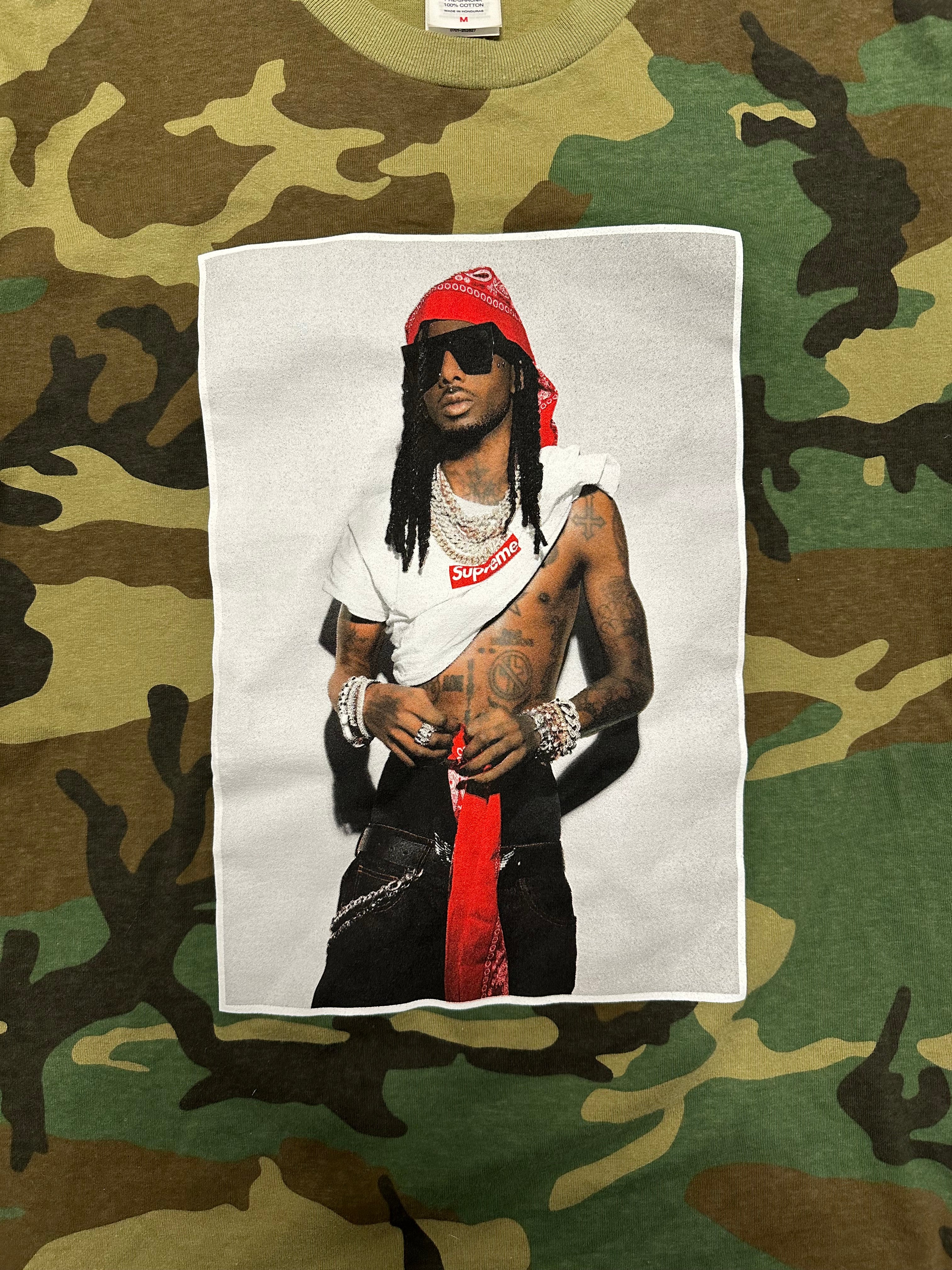 Playboi Carti x Supreme camo T-shirt - M