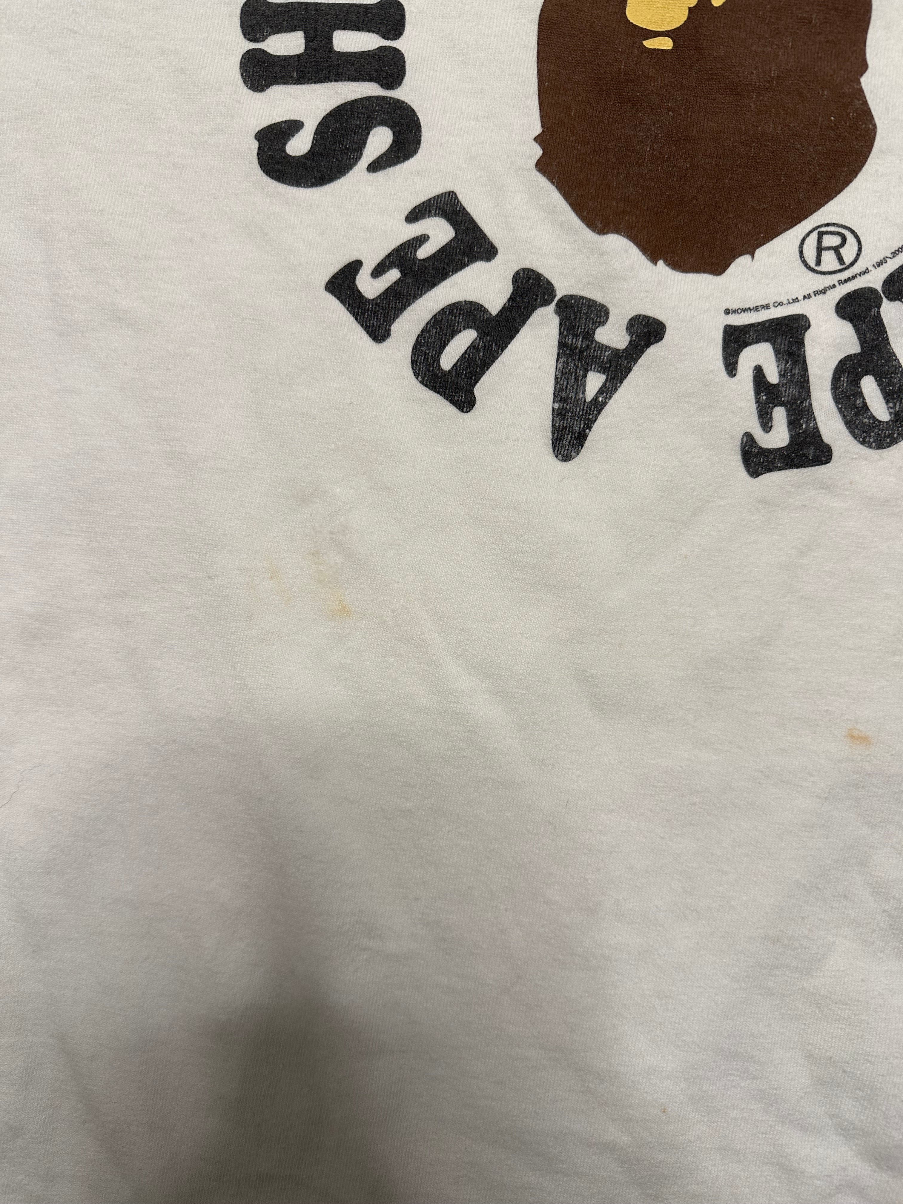White Bape T-shirt - L
